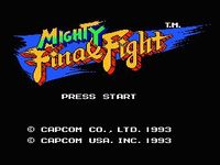 une photo d'Ã©cran de Mighty Final Fight sur Nintendo Nes